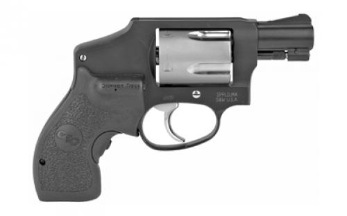 Smith & Wesson Model 442, Performance Center, Double Action Only, Metal Frame Revolver, J-Frame, 38 Special +P, 1.88" Barrel, Alloy Frame, Bead Blasted Finish, Black, Stainless Steel Cylinder with High Polished Flutes and Screws, Fixed Sights, 5 Rounds, Crimson Trace Laser Grip 12643
