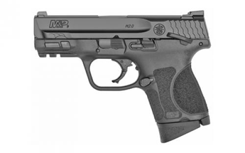 Smith & Wesson M&P M2.0, Massachusetts Compliant, Striker Fired, Semi-automatic, Polymer Frame Pistol, Sub-Compact, 9MM, 3.6 Barrel, Armornite Finish, Black, 3 Dot Sights, Manual Thumb Safety, 10 Rounds, 10lb Trigger, 2 Magazines 13010