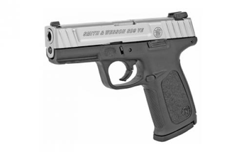Smith & Wesson SD9VE, Semi-automatic, Striker Fired, 9MM, 4" Barrel, Polymer Frame, Duo Tone Finish, 16 Rounds, Crimson Trace Tac Light(CMR-209) Included, White 3 Dot Sights 13050