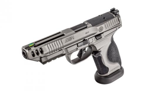 Smith & Wesson M&P M2.0, Competitor, Striker Fired, Semi-automatic, Full Size, Metal Frame Pistol, 9MM, 5" Barrel, Cerakote Finish, Tungsten Gray Stainless Steel Frame, Armornite Finish Barrel, Optics Ready, No Manual Safety, Fiber Optic Front Sight, Blacked out Rear Sight, 17 Rounds, 4 Magazines 13199