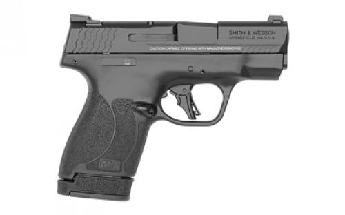Smith & Wesson M&P9, Shield Plus, Striker Fired, Semi-automatic, Polymer Frame Pistol, Micro-Compact, 9MM, 3.1" Barrel, Armornite Finish, Black, Tritium Night Sights, No Thumb Safety, Flat Face Trigger, 3 Magazines, (2) 13-Round and (1) 10-Round 13250