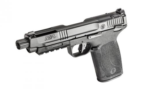 Smith & Wesson M&P, Semi-automatic, Internal Hammer Fired, Full Size, 5.7X28MM, 5" Threaded Barrel, Optics Ready, Manual Thumb Safety, Optic Height Sights, Black, 22 Rounds, 2 Magazines 13347