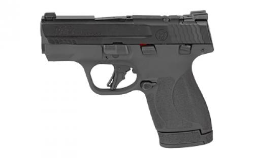 Smith & Wesson M&P9 Shield Plus OR, Striker Fired, Semi-automatic, Polymer Frame Pistol, Micro Compact, 9MM, 3.1 Barrel, Armornite Finish, Black, Tritium Night Sights, Optics Ready, Thumb Safety, 13 Rounds, 2 Magazines, (1)-13 Rounds and (1)-10 Rounds 13536
