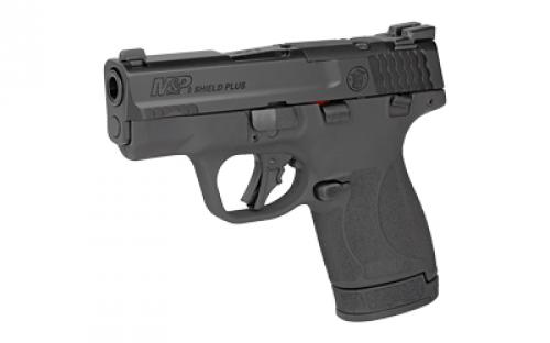 Smith & Wesson M&P9 Shield Plus OR, Striker Fired, Semi-automatic, Polymer Frame Pistol, Micro Compact, 9MM, 3.1" Barrel, Armornite Finish, Black, Tritium Night Sights, Optics Ready, Thumb Safety, 13 Rounds, 2 Magazines, (1)-13 Rounds and (1)-10 Rounds 13536