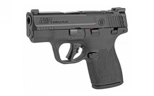 Smith & Wesson M&P9 Shield Plus OR, Striker Fired, Semi-automatic, Polymer Frame Pistol, Micro Compact, 9MM, 3.1" Barrel, Armornite Finish, Black, Tritium Night Sights, Optics Ready, Thumb Safety, 10 Rounds, 2 Magazines 13559
