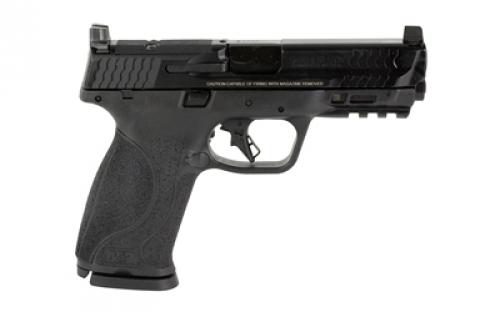 Smith & Wesson M&P M2.0, Striker Fired, Semi-automatic, Polymer Frame Pistol, Full Size, 9MM, 4.25" Barrel, Armornite Finish, Black, Optic Height Sights, Optics Ready, No Manual Safety, Flat Face Trigger with Integrated Trigger Safety, 17 Rounds, 2 Magazines 13564