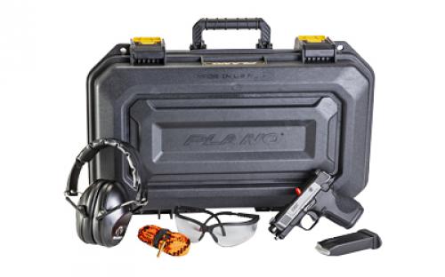 Smith & Wesson CSX, Semi-automatic Pistol, Single Action, Aluminum Frame, Micro Compact, 9MM, 3.1, Armornite Finish, Black, 12 Rounds, 2 Mags, Plano Hard Case, Walker's Eye Protection, Walker's Ear Protection, Pull Through Cleaner, Ambidextrous, 3 Dot Sights 13711
