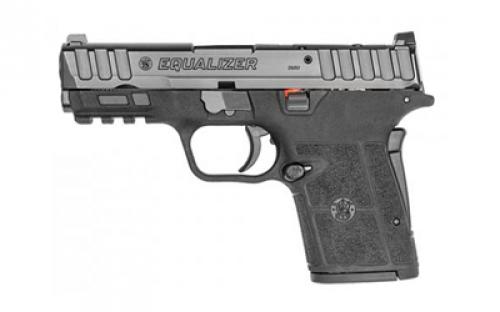 Smith & Wesson Equalizer, Single Action Internal Hammer, Semi-automatic, Polymer Framed Pistol, Micro Compact, 9MM, 3.675 Barrel, Armornite Finish, Black, Thumb Safety, 3 Dot Sights, 10 Rounds, 2 Magazines 13732