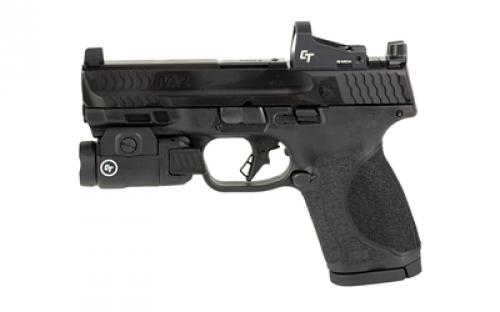 Smith & Wesson M&P M2.0, Semi-automatic, Striker Fired, Compact, 9MM, 4, Black, 15 Rounds, 2 Mags, Crimson Trace Red Dot Optic, Crimson Trace Rail Master Tactical Light, Optics Ready, No Thumb Safety, Optic Height Sights, Polymer, Armornite 13948