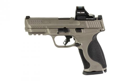 Smith & Wesson M&P9 M2.0 Metal, Striker Fired, Semi-automatic, Metal Frame Pistol, Full Size, 9MM, 4.25 Barrel, Cerakote Finish, Tungsten Gray, Three Dot Sights, 17 Rounds, 2 Magazines, Includes Holosun HS407C X2 Red Dot Optic 13971