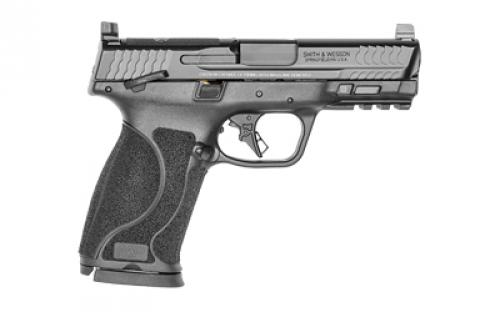 Smith & Wesson M&P M2.0, Striker Fired, Semi-automatic, Polymer Frame Pistol, Full Size, 10MM, 4" Barrel, Armornite Finish, Black, Optic Height Night Sights, Manual Thumb Safety, 15 Rounds, 2 Magazines, Includes Vortex Venom Red Dot 13972