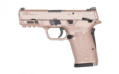 Smith & Wesson M&P9 SHIELD EZ M2.0, Internal Hammer Fired, Semi-automatic, Polymer Frame Pistol, Micro-Compact, 9MM, 3.68 Barrel, Cerakote Finish, Rose Gold, 3-Dot Sights, Manual Thumb Safety, 8 Rounds, 2 Magazines 14021