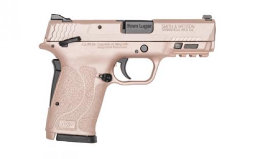 Smith & Wesson M&P9 SHIELD EZ M2.0, Internal Hammer Fired, Semi-automatic, Polymer Frame Pistol, Micro-Compact, 9MM, 3.68" Barrel, Cerakote Finish, Rose Gold, 3-Dot Sights, Manual Thumb Safety, 8 Rounds, 2 Magazines 14021