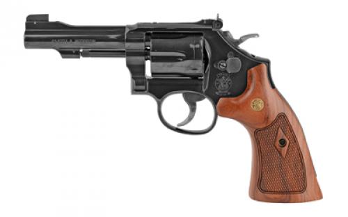 Smith & Wesson Model 48, Classic, Double Action, Metal Frame Revolver, K-Frame, 22WMR, 4 Barrel, Carbon Steel, Blued Finish, Wood Grips, Adjustable Sights, 6 Rounds 150717