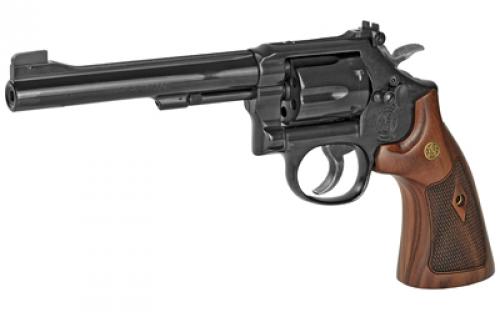 Smith & Wesson Model 48, Classic, Double Action, Metal Frame Revolver, K-Frame, 22WMR, 6" Barrel, Carbon Steel, Blued Finish, Wood Grips, Adjustable Sights, 6 Rounds, BLEM (Scratches on Barrel) 150718