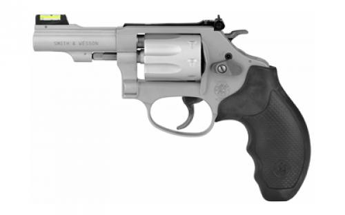 Smith & Wesson Model 317, Kit Gun, Double Action, Metal Frame Revolver, J-Frame, 22LR, 3 Barrel, Alloy, Matte Finish, Silver, Rubber Grips, Hi-Viz Fiber Optic Sights, 8 Rounds 160221