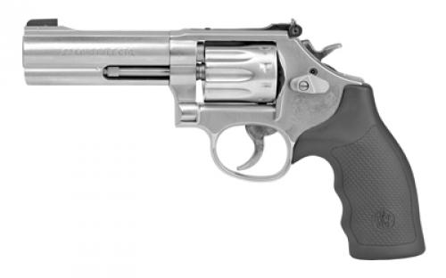 Smith & Wesson Model 617, Double Action, Metal Frame Revolver, K-Frame, 22LR, 4 Barrel, Stainless Steel, Satin Finish, Silver, Synthetic Grips, Adjustable Sights, 10 Rounds 160584