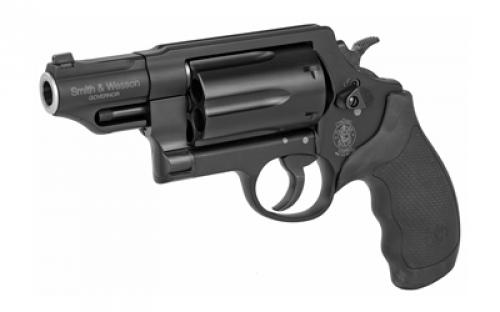 Smith & Wesson Governor, Double Action, Metal Frame Revolver, Z-Frame, 410 Gauge, 2.5" Chamber, 2.75" Barrel, 45 ACP, 45 Long Colt, Scandium Alloy, Matte Finish, Black, Synthetic Grips, Tritium Night Sights, 6 Rounds 162410