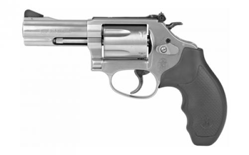 Smith & Wesson Model 60, Double Action, Metal Frame Revolver, J-Frame, 357 Magnum, 3 Full Lug Barrel, Stainless Steel, Satin Finish, Silver, Rubber Grips, Adjustable Sights, 5 Rounds 162430