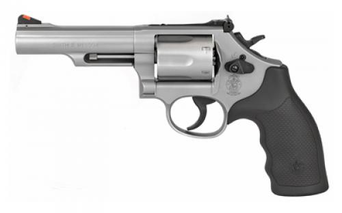 Smith & Wesson Model 66, Double Action, Metal Frame Revolver, K-Frame, 357 Magnum, 4.25 Barrel, Stainless Steel, Matte Finish, Rubber Grips, Adjustable Sights, 6 Rounds 162662