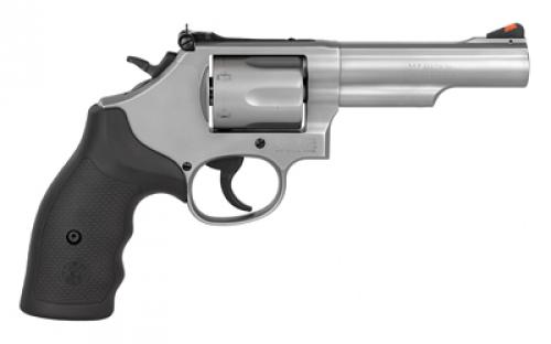 Smith & Wesson Model 66, Double Action, Metal Frame Revolver, K-Frame, 357 Magnum, 4.25" Barrel, Stainless Steel, Matte Finish, Rubber Grips, Adjustable Sights, 6 Rounds 162662