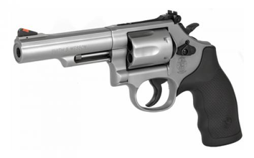 Smith & Wesson Model 66, Double Action, Metal Frame Revolver, K-Frame, 357 Magnum, 4.25" Barrel, Stainless Steel, Matte Finish, Rubber Grips, Adjustable Sights, 6 Rounds 162662