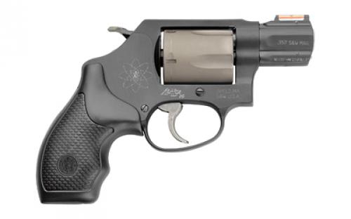 Smith & Wesson Model 360, Double/Single Action, Metal Frame Revolver, J-Frame, 357 Magnum, 1.88" Barrel, Scandium, Titanium Alloy Cylinder, Matte Finish, Black, Rubber Grips, Hi-Viz Fiber Optic Sights, 5 Rounds, BLEM (Damaged Box, Scratches on Cylinder) 163064