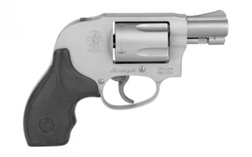 Smith & Wesson Model 638, Double/Single Action, Metal Frame Revolver, J-Frame, 38 Special +P, 1.88" Barrel, Aluminum Alloy, Matte Finish, Silver, Rubber Grips, Fixed Sights, 5 Rounds 163070