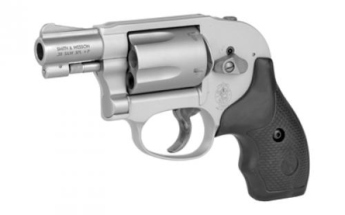 Smith & Wesson Model 638, Double/Single Action, Metal Frame Revolver, J-Frame, 38 Special +P, 1.88" Barrel, Aluminum Alloy, Matte Finish, Silver, Rubber Grips, Fixed Sights, 5 Rounds 163070