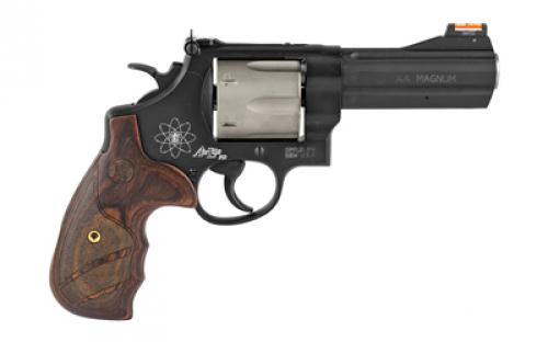 Smith & Wesson Model 329PD, Double Action, Metal Frame Revolver, N-Frame, 44 Magnum, 4.13" Barrel, Scandium, Titanium Alloy Cylinder, Matte Finish, Black, Textured Laminate/Synthetic Grips, Adjustable Rear Sight, Hi-Viz Front Sight, 6 Rounds 163414