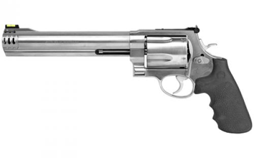 Smith & Wesson Model 460XVR, Double/Single Action, Metal Frame Revolver, X-Frame, 460SW, 8.38 Barrel, Stainless Steel, Satin Finish, Silver, Rubber Grips, Adjustable Rear Sight, 5 Rounds 163460