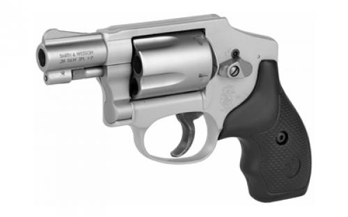 Smith & Wesson Model 642, Double Action Only, Metal Frame Revolver, J-Frame, 38 Special +P, 1.88" Barrel, Aluminum Alloy, Matte Finish, Silver, Rubber Grips, Fixed Sights, 5 Rounds, Integral Locking System 163810
