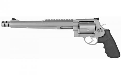 Smith & Wesson Model 500, Comped Hunter, Performance Center, Double Action/Single Action, X-Frame, 500 S&W, 10.5 Barrel, Stainless Steel, Silver, Rubber Grips, Adjustable Rear Sight, 5 Rounds, Performance Center Tuned Action 170231