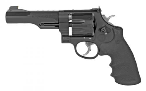 Smith & Wesson Model 327, Performance Center, Double Action, Metal Frame Revolver, N-Frame, 357 Magnum, 5 Barrel, Scandium, Matte Finish, Black, Rubber Grips, Adjustable Sights, 8 Rounds, Performance Center Tuned Action 170269