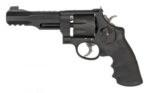 Smith & Wesson M&P R8, Performance Center, Double Action, Metal Frame Revolver, N-Frame, 357 Magnum, 5 Barrel, Scandium, Matte Finish, Black, Rubber Grips, Adjustable Sights, 8 Rounds, Accessory Rail, Performance Center Tuned Action 170292