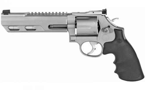Smith & Wesson Model 686, Performance Center, Double Action, Metal Frame Revolver, L-Frame, 357 Magnum, 6 Weighted Barrel, Stainless Steel, Hogue Grips, Adjustable Sights, 6 Rounds, Performance Center Tuned Action 170319