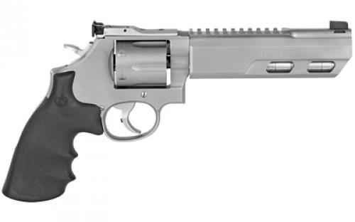 Smith & Wesson Model 686, Performance Center, Double Action, Metal Frame Revolver, L-Frame, 357 Magnum, 6" Weighted Barrel, Stainless Steel, Hogue Grips, Adjustable Sights, 6 Rounds, Performance Center Tuned Action 170319