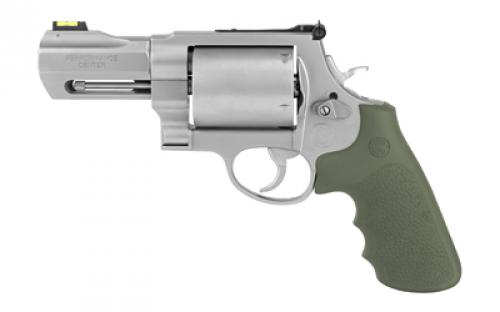 Smith & Wesson Model 460XVR, Performance Center, Double Action, Metal Frame Revolver, X-Frame, 460SW, 3.5 Barrel, Stainless Steel, Matte Finish, Silver, Rubber Grips, HiViz Sights, 5 Rounds, Performance Center Tuned Action, Unfluted Cylinder, Fired Case 170350