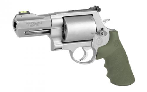 Smith & Wesson Model 460XVR, Performance Center, Double Action, Metal Frame Revolver, X-Frame, 460SW, 3.5" Barrel, Stainless Steel, Matte Finish, Silver, Rubber Grips, HiViz Sights, 5 Rounds, Performance Center Tuned Action, Unfluted Cylinder, Fired Case 170350