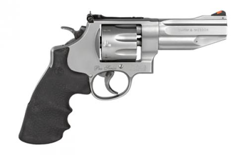 Smith & Wesson Model 627, Pro Series, Double Action, Metal Frame Revolver, N-Frame, 357 Magnum, 4" Barrel, Stainless Finish, Matte Stainless Finish, Rubber Grips, Adjustable Rear Sight, 8 Rounds, Fired Case 178014
