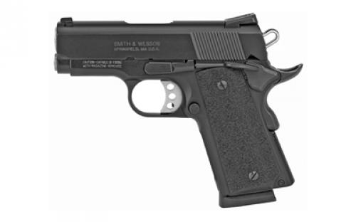 Smith & Wesson 1911, Performance Center, Pro Series, Single Action Only, Metal Frame Pistol, Sub-Compact, 45 ACP, 3 Barrel, Scandium Alloy, Black, Rubber Grips, Fixed Sights, 7 Rounds, 2 Magazines, BLEM (Scrathes on Slide) 178020