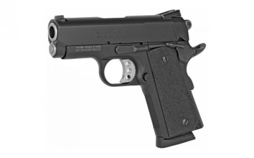 Smith & Wesson 1911, Performance Center, Pro Series, Single Action Only, Metal Frame Pistol, Sub-Compact, 45 ACP, 3" Barrel, Scandium Alloy, Black, Rubber Grips, Fixed Sights, 7 Rounds, 2 Magazines 178020