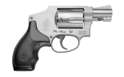 Smith & Wesson Model 642, Pro Series, Double Action Only, Metal Frame Revolver, J-Frame, 38 Special +P, 1.88" Barrel, Aluminum Alloy, Matte Finish, Silver, Rubber Grips, Fixed Sights, 5 Rounds, Moon Clip 178042