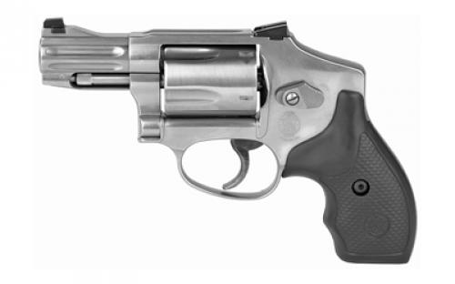 Smith & Wesson Model 640, Pro Series, Double Action Only, Metal Frame Revolver, J-Frame, 357 Magnum, 2.13 Barrel, Stainless Steel, Satin Finish, Silver, Rubber Grips, Fixed Night Sights, 5 Rounds, Moon Clip 178044