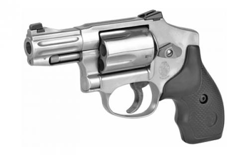 Smith & Wesson Model 640, Pro Series, Double Action Only, Metal Frame Revolver, J-Frame, 357 Magnum, 2.13" Barrel, Stainless Steel, Satin Finish, Silver, Rubber Grips, Fixed Night Sights, 5 Rounds, Moon Clip 178044