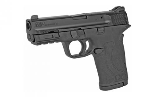 Smith & Wesson M&P380 Shield EZ M2.0, Internal Hammer Fired, Semi-automatic, Polymer Frame Pistol, Micro-Compact, 380ACP, 3.68" Barrel, Armornite Finish, Black, 3 Dot Sights, 8 Rounds, 2 Magazines 180023