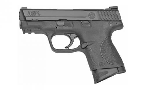 Smith & Wesson M&P, Striker Fired, Semi-automatic, Polymer Frame Pistol, Compact, 9MM, 3.5 Barrel, Armornite Finish, Black, Fixed Sights, Magazine Safety, Internal Lock, 12 Rounds, 2 Magazines 209004