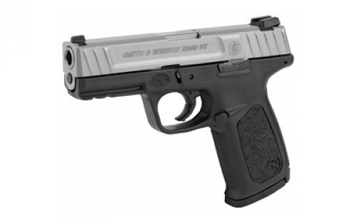 Smith & Wesson SD40VE, Striker Fired, Semi-automatic, Polymer Frame Pistol, Full Size, 40 S&W, 4" Barrel, Silver Slide, Black Frame, Fixed Sights, 14 Rounds, 2 Magazines 223400