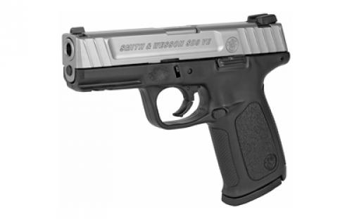 Smith & Wesson SD9VE, Striker Fired, Semi-Automatic, Polymer Frame Pistol, Full Size, 9MM, 4" Barrel, Silver Slide, Black Frame, Fixed Sights, 16 Rounds, 2 Magazines 223900