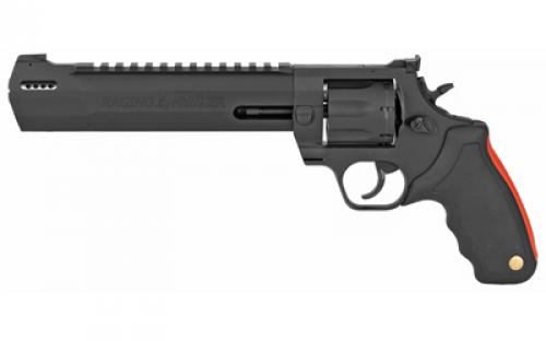 Taurus Raging Hunter, Double Action, Metal Frame Revolver, Large Frame, 357 Magnum/38 Special +P, 8.37 Exact Barrel Length, Steel Alloy, Matte Finish, Black, Rubber Grips, Adjustable Sights, 7 Round 2-357081RH